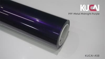 China Metal Midnight Purple Colored PPF Protection Film Self Healing 7.5Mil for sale