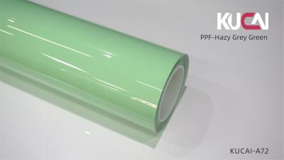 China Lubrizol TPU Hazy Grey Green PPF Protection Film Not Yellowing 7.5Mil Anti Impact for sale