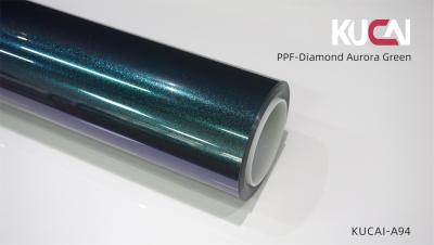 Chine Ruloir de film de protection en PPF de couleur verte de diamants Aurora à vendre