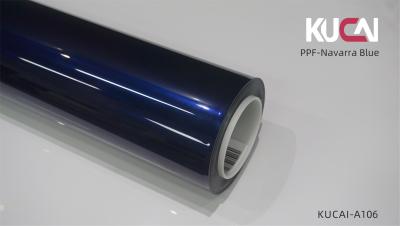 China Navarra Blue Color Car Ppf Film Roll , Vehicle Paint Protection Film Aging Resistance for sale