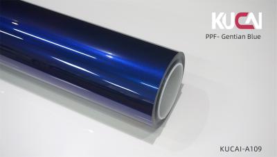 China TPU Car Wrap Ppf Gentian Blue Coloured Ppf Paint Protection Film Anti Chipping for sale