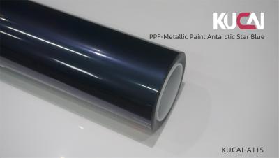 China Metal Paint Antarctic StarBlue TPU Paint Protection Film , pPF color wrap 1.52Mx15M for sale