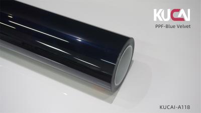 China Velvet Blue PPF Paint Protection Film , TPU PPF Film Roll Scratch Resistant for sale