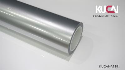 China Custom TPU Self Healing Paint Protection Film Metallic Silver Color Seamless Wrap for sale