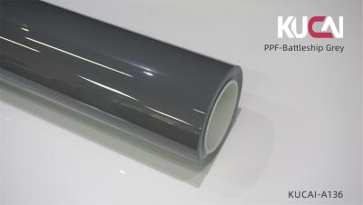 China Lubrizol TPU Battleship Grey Colored PPF Wrap , Vehicle Paint Protection Film for sale