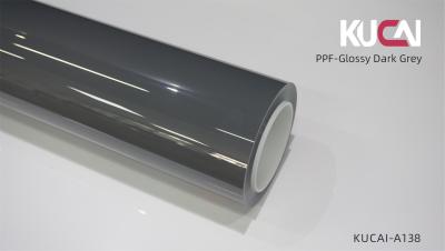 China Glossy Dark Grey Color Auto Paint Protection Film Hydrophobic Aging Resistance for sale