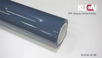 China TPU Glossy Cement Grey PPF Film For Cars , Self Healing Paint Protection Film 7.5Mil for sale