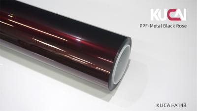 China TPU Metal Black Red PPF Self Healing Paint Protection Film 7.5Mil Thickness for sale