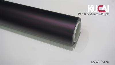 China Película de protección de pintura mate de color negro fantasía púrpura PPF envoltura de color de 7.5 Mil espesor en venta