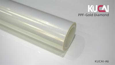 China Gold Diamond White Paint Protection Film PPF TPU Roll Water Beading for sale