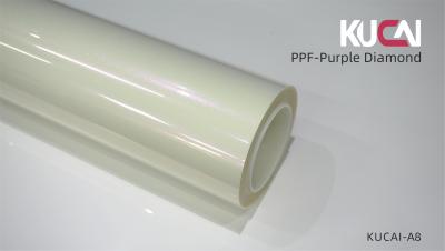 China Purple Diamond White Paint Protection Film Roll For Car Body Wrapping for sale