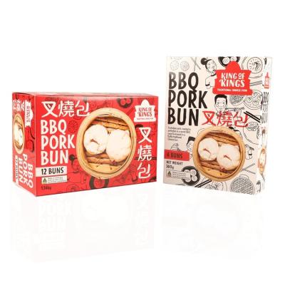 China Custom Premium Recycled Materials Cardboard Food Packaging Supplies Cardboard Box For Steamed Stuffed Bun, Squishy /Dumplings And Rice Balls for sale