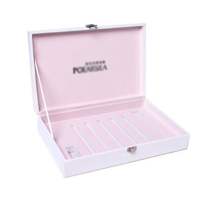 China Recycled Luxury Customized Materials Metal Magnetic Lock Closure Cosmetic Gift Box With Foam For Skin Care Set for sale