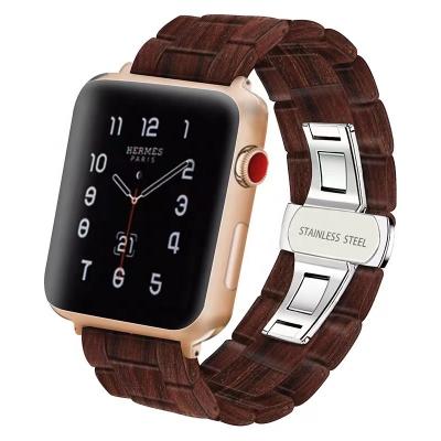 China Fashion \ popular luxury Apple dress resin watchband, Apple watch7 ebony wristwatch strap, suitable for smart watchbands for sale