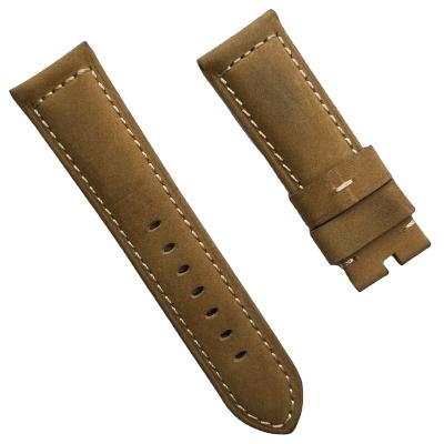 China Fashion luxury popular genuine leather watch strap\dress 20mm 22mm 24mm to 26mm watch straps applicable to sterculia boat-bearing smart watch strap for sale