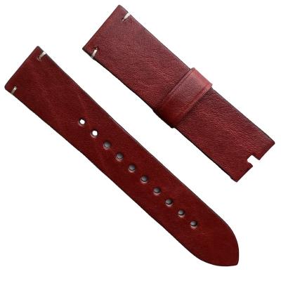 China Genuine Cowhide Leather Strap, 22mm Spot Wholesale Apple Watch Strap, Apply To Men's Smart Watch Strap for sale