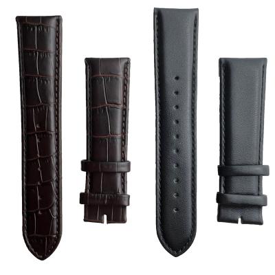 China Fashion \ dress boss luxury popular watch strap, 20 millimeters and 22 millimeters and 24 millimeters genuine leather straps, the real leather for sale