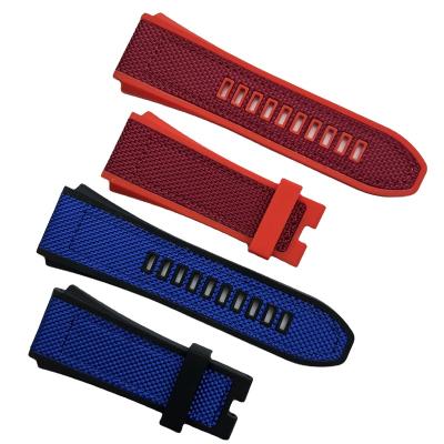 China The factory wholesale water resistant, rubber, leather strap, apply to any watch strap, fashion for sale