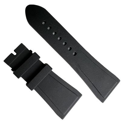 China Water Resistant 30 mm Dark Blue Brown High Quality Soft Silicone Rubber Strap for sale