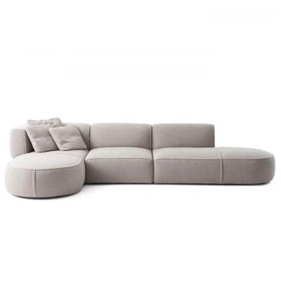 China Living Room Modern Classical Warm Corner Creative Minimalist Lobby Sofa Bed Fabric Room Model Sofa for sale