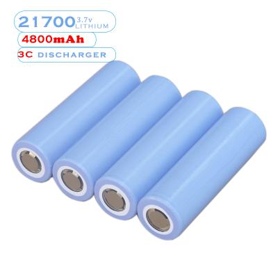 China High Capacity Rechargeable Battery Cells 4800mah Lithium Ion 18650 Batteries 21700 for sale