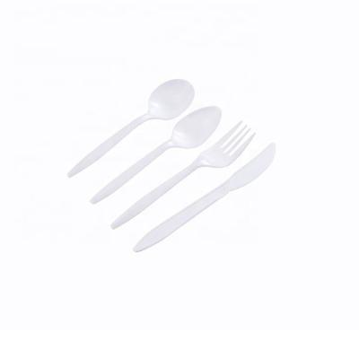 China Party Restaurant Picnic Party Disposable Use Knife Fork Spoon Plastic Cutlery for sale