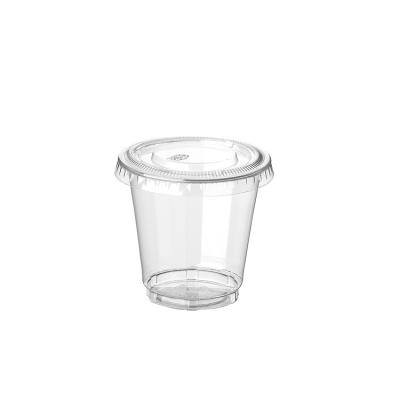 China Non-Refillable Clear Plastic Disposable Plastic Cup With Lids For Iced Coffee Bubble Boba Milk Tea Smoothie With Flat Lids Or Dome Lids for sale