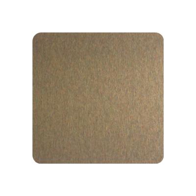 China Factory Price 304 Satin Rose Gold Stainless Steel Sheet For Wall Or Decoration 1219*2438mm for sale