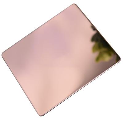 China For Buildings And Elevators Decoration 304 316 201 430 Stainless Steel Sheets 8K Mirror SUNSONG Rose Gold Manufacturer for sale