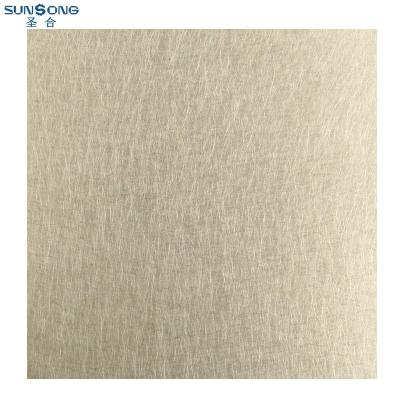 China Wall 316 Gold 304 Stainless Steel Sheet Vibration PVD Coating Stainless Steel Panel for sale