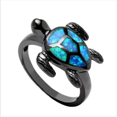 China New FASHIONABLE Cute Animal Turtle Ring European and American Turtle Ring Electroplating Alloy Ladies Fashion Ring for sale