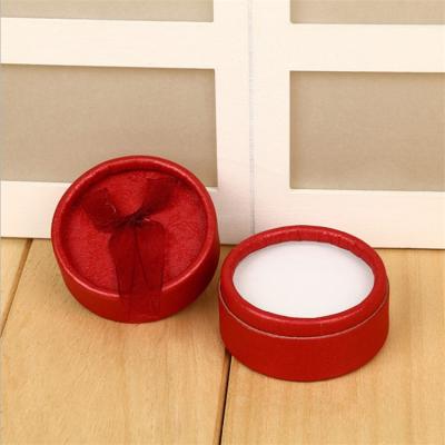 China Vintage Classic Elegant Luxury Fashion Multicolor Bowknot Around Ring Case Earring Jewelry Box Gift Packaging Box for sale