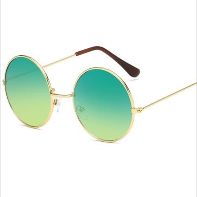 China Fashion Sunglasses 2020 New Fashion Retro Metal Piece Ocean Sunglasses Men Round Frame Sunglasses and Women Trendy Sunglasses for sale