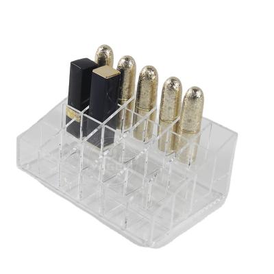 China Yageli Modern Customization Acrylic Lipstick Organizer Stackable Lip Gloss Storage Rack Holder for sale