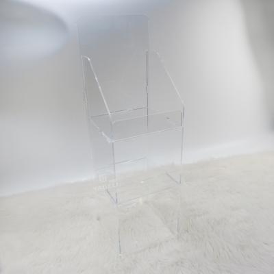 China Customized Clear Collapsible Acrylic Storage Rack CE-Friendly Plastic Display Rack For Snacks for sale