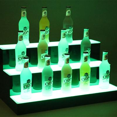 China High Quality Eco-friendly Wine Holder Bottle Storage Rack Organizer With Led for sale