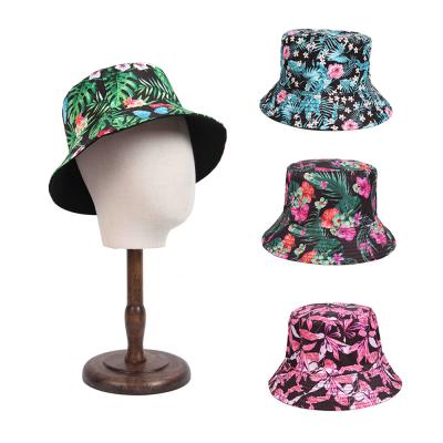 China Character FayeIn Tree Bucket Hat Bohemian Print Reversible Both Sides Use Outdoor Summer Travel Beach Sun Palm Hat For Women And Men for sale