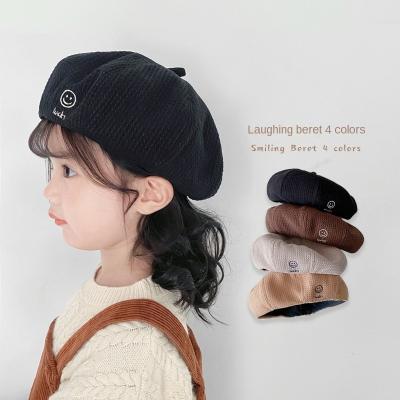 China Character ZG Baby Beret Style Children Beret Hats New Girls&Boys Hat Retro Painter Kids Hat Fashion Korean British Pumpkin Hat for sale