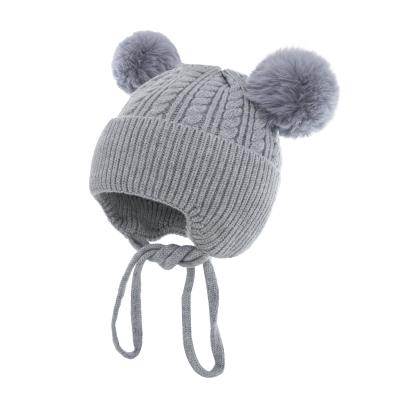 China Character ZG Knitted Beanie Cap Newborn Baby Hats Kids Baby Girls Winter Warm Hat For Kids Toddler Hood Infant Hat 0-1Years for sale