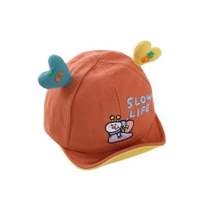 China Wholesale Character Embroidered Cartoon Baseball Boy Hat Kids Sports Hat Winter Baby Plush Korean Peaked Hats for sale