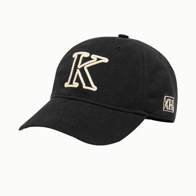 China ZG JOINT Big K Letter Embroidered Casual Soft Top Baseball Cap For Women Small INS Sports Soft Face Peaked Hats For Men for sale