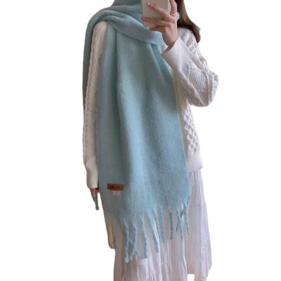 China Neutral/Both FayeIn Winter Women's Shawl Solid Color Scarf Men And Women Long Imitation Soft Warm Cashmere Scarf For Ladies for sale