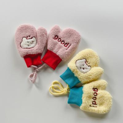 China Plain ZG Children's Winter Gloves Korean Style Warm Gloves For Baby Mittens Baby Gloves for sale