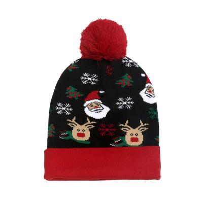 China Winter COMMON top selling children brimming with Christmas hats ball knitted hat European and American wool hat for women new 2021 for sale