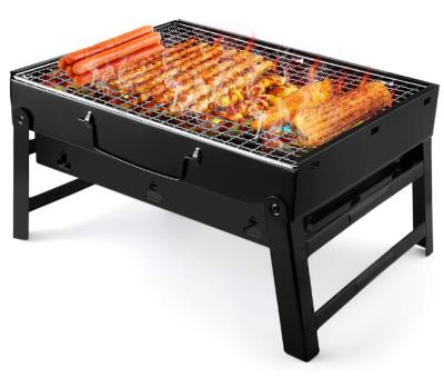 China Hot Sale 2021 Summer Easily Assembled BBQ Grill Smokeless Charcoal Grill Portable Outdoor Windproof BBQ Set for sale