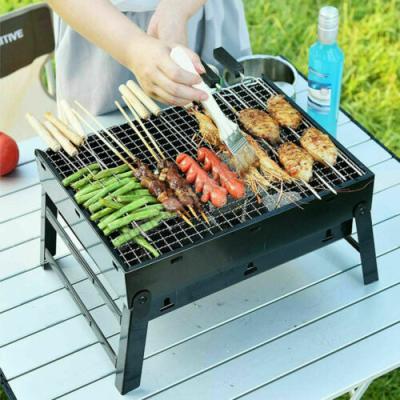 China Easily Assembled Outdoor BBQ Set Charcoal Smokeless Grill Portable BBQ Grill Windproof BBQ for sale