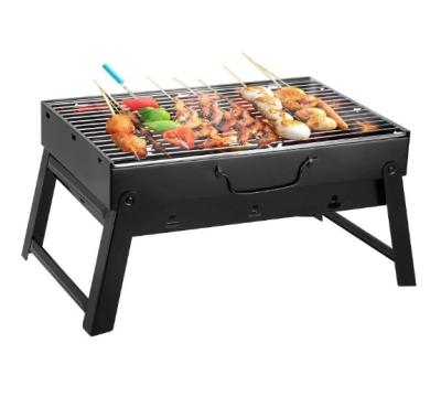 China Adjustable Height Maker Suitcase Folding Portable BBQ Charcoal Grills Multifunctional Charcoal BBQ Grill for sale