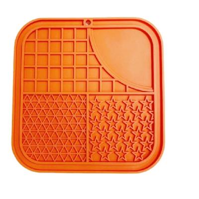 China Sustainable Silicone Slow Food Pad Dog Lick Mat Dog Cat Bowl Mat Food Pad Water Pad for sale