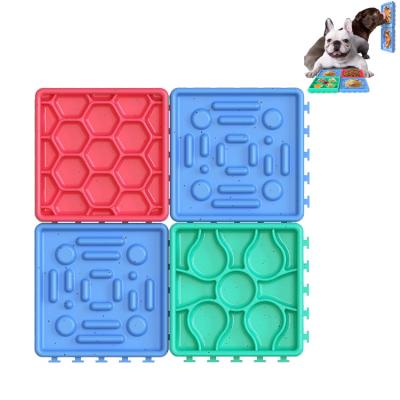 China Viable Dog Licking Pad Mat For Dogs Bathing Grooming With Suction Cups Pet Lick Mat for sale