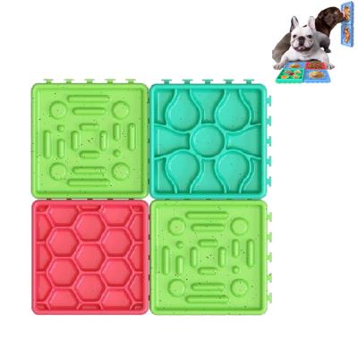 China Sustainable Silicone Dog Lick Mat With Suction Cups Slow Feeder Dog Lick Cups for sale